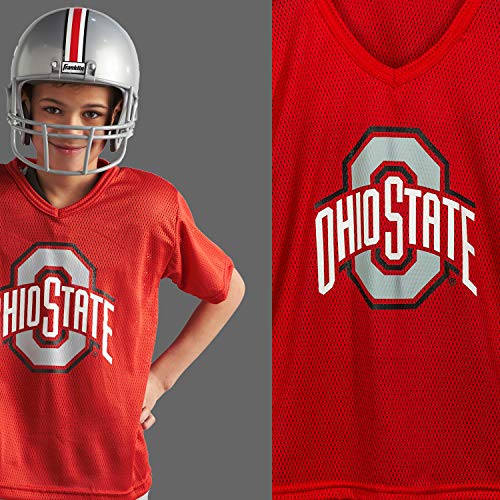 Franklin Sports NCAA Ohio State Buckeyes Kids College Football Uniform Set - Youth Uniform Set - Includes Jersey, Helmet, Pants - Youth Small