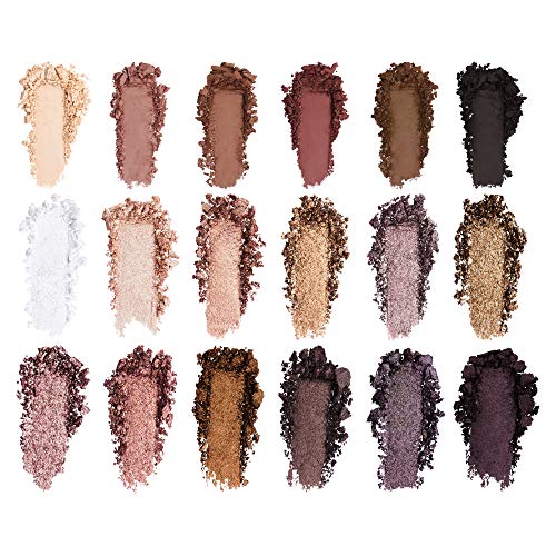 LORAC PRO Matte and Shimmer Eyeshadow Palette, Noir | Glitter | Mirror Compact | Cruelty Free, Gluten Free, Vegan