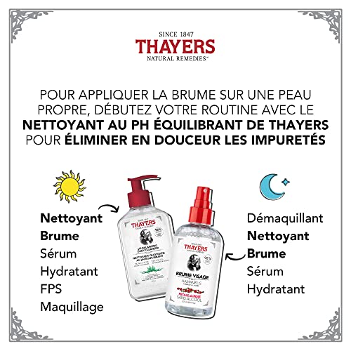 THAYERS Alcohol-Free Witch Hazel Facial Mist Toner with Aloe Vera, Rose Petal, 8 Ounce