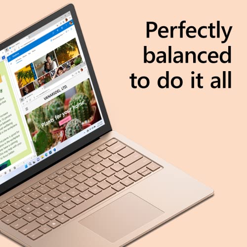 Microsoft Surface Laptop 5 (2022), 13.5' Touch Screen, Thin and Lightweight, Long Battery Life, Fast Intel i7 Processor for Multi-Tasking, 512GB Storage with Windows 11,Sandstone