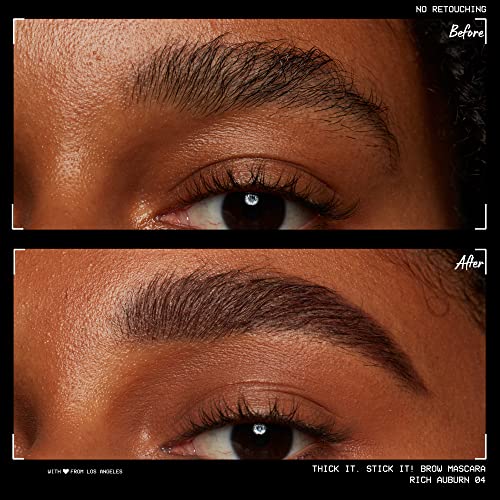 NYX PROFESSIONAL MAKEUP Thick It Stick It Thickening Brow Mascara, Eyebrow Gel - Rich Auburn