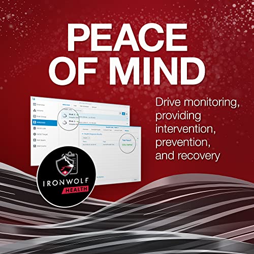 Seagate IronWolf Pro 6TB Enterprise NAS Internal HDD Hard Drive – CMR 3.5 Inch SATA 6Gb/s 7200 RPM 256MB Cache for RAID Network Attached Storage, Rescue Services (ST6000NT001)