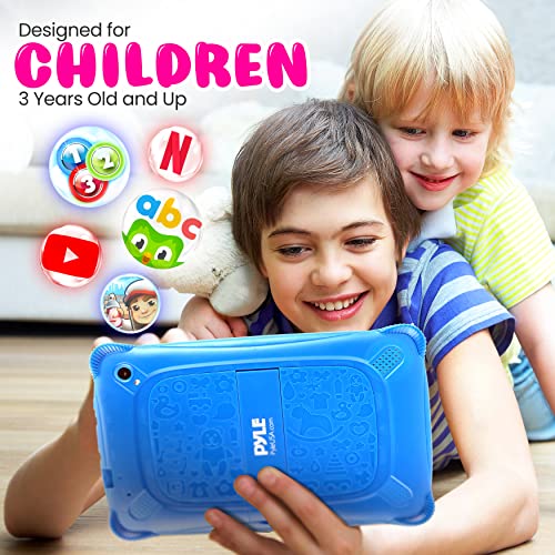 Kids Tablet with Stylus Pen, 7 Inch Android Tablet with 1080p HD Display, Dual Camera, WiFi Compatibility, Quad-Core Processor, 1GB RAM, 8GB Storage, Kid Proof Cover