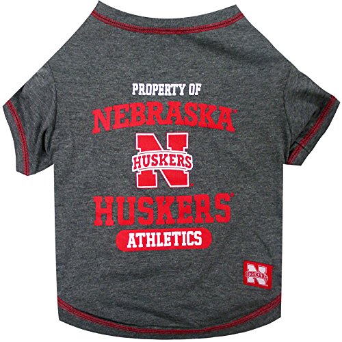 NCAA Nebraska Huskers Dog T-Shirt, Medium