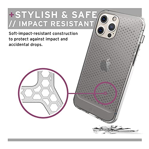 [U] by UAG Designed for iPhone 12 Case/iPhone 12 Pro Case [6.1-inch Screen] Lucent Slim Fit Lightweight Stylish Transparent Impact Resistant Protective Phone Cover, Ice