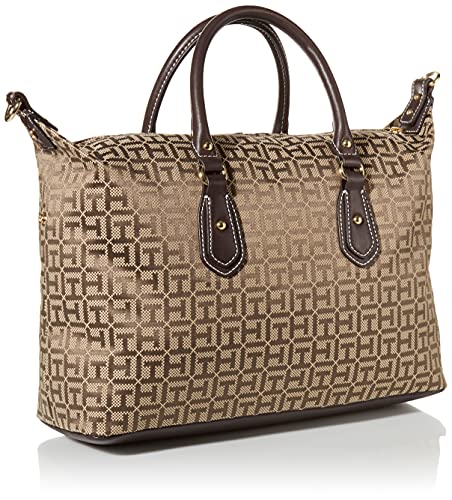 Tommy Hilfiger Jaden Satchel Crossbody Bag, Tommy Dark Chocolate