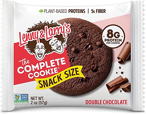 Lenny and Larry's The Complete Cookie, Double Chocolate, Soft Baked, 8g Plant Protein, Vegan, Non-GMO, 2 Ounce (Pack of 12)