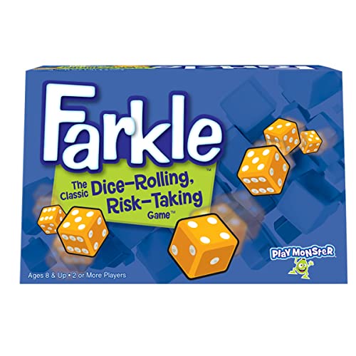 Farkle — Classic Dice-Rolling, Risk-Taking Game — Comes with Dice-Rolling Cup — Family Fun Game Night — Ages 8+