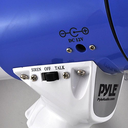 PYLE-PRO Portable Megaphone Speaker PA Bullhorn - Built-in Siren, 50W Adjustable Volume Control in 1200 Yard Range, Ideal for Any Outdoor Sports, Cheerleading FansandCoaches or for Safety Drills-PMP50