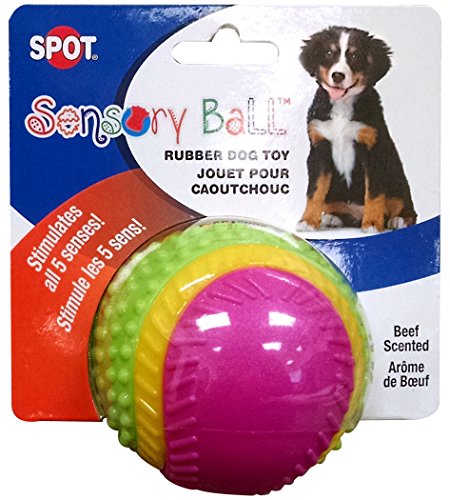 SPOT Ethical Pets Sensory Ball Dog Toy, 3.25', All Breed Sizes
