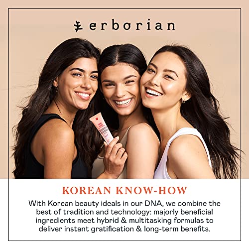 Erborian Skin Hero with White Ginseng, Facial Concealer and Makeup Primer - Non-Tinted Bare Skin Perfecting Face Moisturizer Smooths, Blurs and Illuminates Skin - Silicone Free Korean Skincare