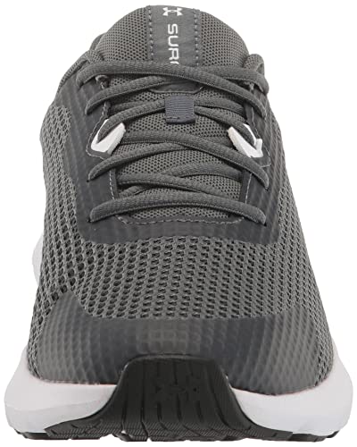 Under Armour Women's Surge 3 Sneaker, (106) Pitch Gray/White/White, 7.5