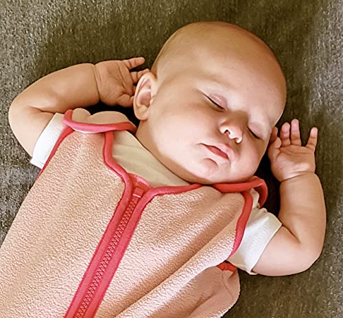 baby deedee Sleep Nest Fleece Baby Sleeping Bag, Sweet Pink, 18-36 Month