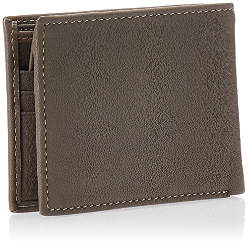 Timberland mens Genuine Leather Rfid Blocking Passcase Security Wallet Billfold, Charcoal, One Size US