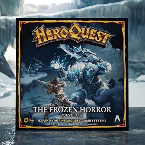 Hasbro Gaming Avalon Hill HeroQuest The Frozen Horror Quest Pack, Dungeon Crawler Game for Ages 14+, Requires HeroQuest Game System to Play