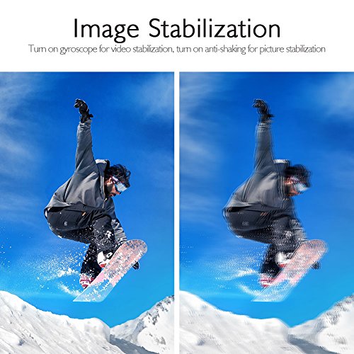 AKASO Brave 4 4K 20MP WiFi Action Camera Ultra HD with EIS 30m Waterproof Camera Remote Control 5X Zoom Underwater Camcorder with 2 Batteries and Helmet Accessories Kit Support External Microphone