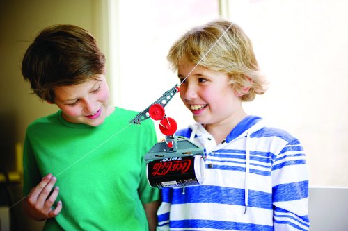 4M Tin Can Cable Car, DIY Mechanical Engineering - STEM Toys Science Gondola Educational Gift for Kids and Teens, Girls and Boys