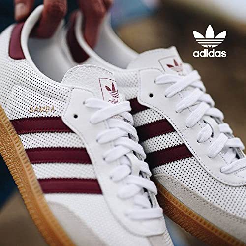 adidas Originals White/Collegiate Burgundy Molded Case for iPhone X/XS, Drop-Resistant Phone Case