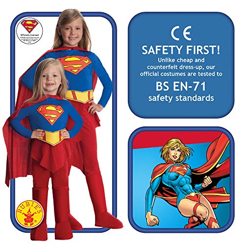 Rubie's DC Comics Supergirl Child's Costume (Small), Red