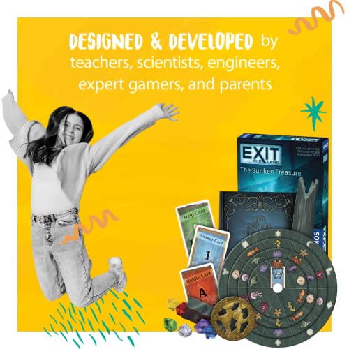 The Sunken Treasure | Exit: The Game - A Kosmos| Family-Friendly, Card-Based At-Home Escape Room Experience for 1 To 4 Players, Ages 10+