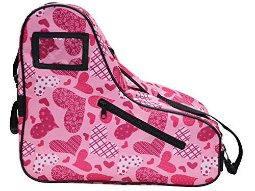 Epic Skates Limited Edition Heart Skate Bag, Pink and White