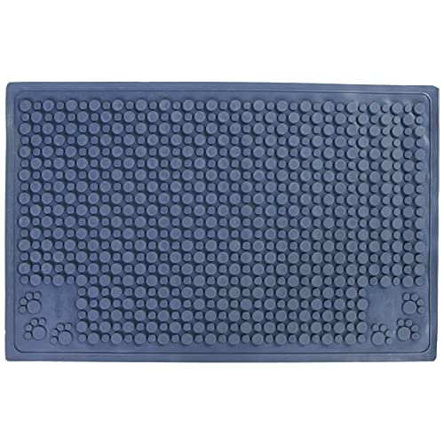 Petlinks Purr-fect Paws Multipurpose Cat Litter Mat - Blue, Medium