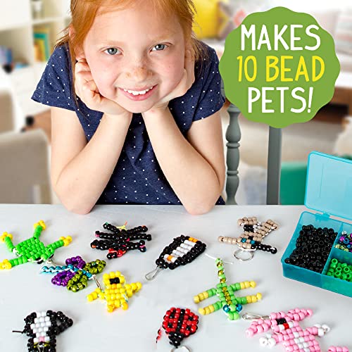 Made By Me Create Your Own Bead Pets by Horizon Group Usa, Includes Over 600 Pony Beads, 6 Key Rings, Storage Box and Much More