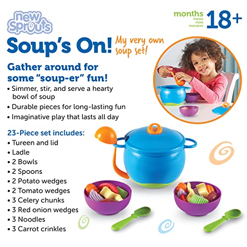 Learning Resources,Plastic, New Sprouts Soup's On!, 23 Pieces,Multicolor,5'