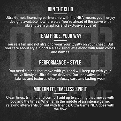 Ultra Game mens for NBA Men s Focused Pullover Fleece Hoodie Sweatshirt, Team Color, Large US