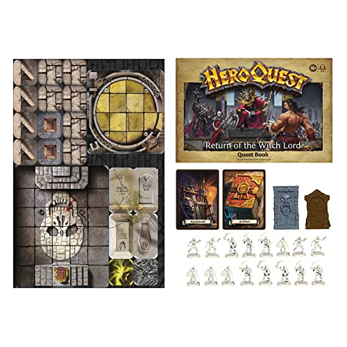 Avalon Hill HeroQuest Return of The Witch Lord Quest Pack, Dungeon Crawler Game for Ages 14+, Requires HeroQuest Game System to Play