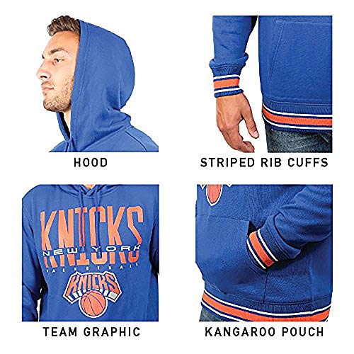 Ultra Game mens for NBA Men s Focused Pullover Fleece Hoodie Sweatshirt, Team Color, X-Large US