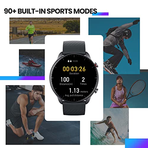 [2022 New Version] Amazfit GTR 2 Smart Watch for Men, Alexa Built-in, with Bluetooth Call and Text, GPS Fitness Tracker, 90 Sports Modes, Blood Oxygen Heart Rate Tracker Grey