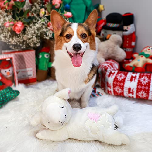 ALL FOR PAWS Heartbeat Dog Toy,Dog Anxiety Relief,Sheep Stuffed Dog Toys,Pet Toys,Dog Training and Behavior Aids,Dog Plush Toy