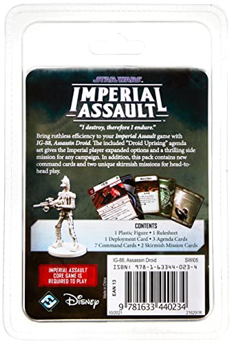 Star Wars Imperial Assault Board Game IG-88 Assassin Droid VILLAIN PACK | Strategy Game for Adults and Teens | Ages 14+ | 1-5 Players | Avg. Playtime 1-2 Hours | Made by Fantasy Flight Games