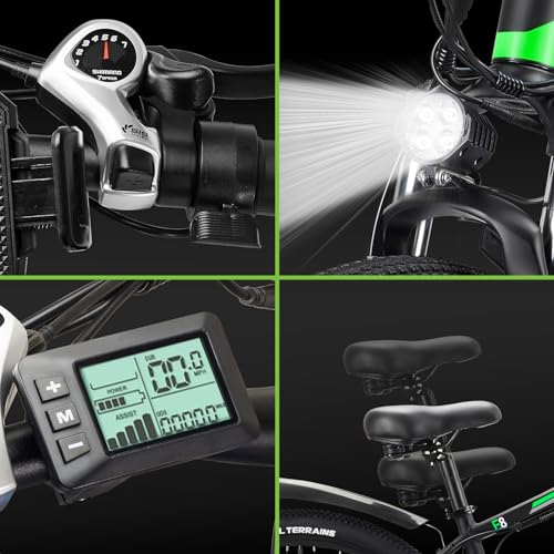 E·Bycco EBycco Electric Bike for Adults 750W, 29' Electric Mountain Bike with 48V13Ah Battery, 30-32MPH Top Speed, 21 Speed Gear, Pedal Assist, Lockable Suspension Fork, UL Tested Ebikes