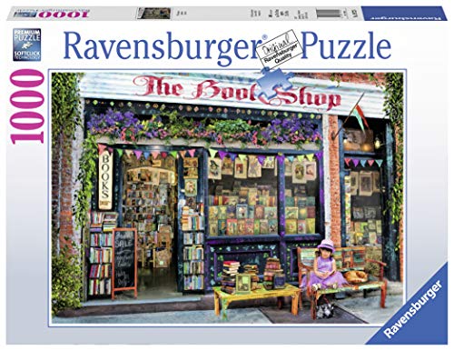 Ravensburger The Bookshop Puzzle 1000 Piece Jigsaw Puzzle for Adults – Every piece is unique, Softclick technology Means Pieces Fit Together Perfectly