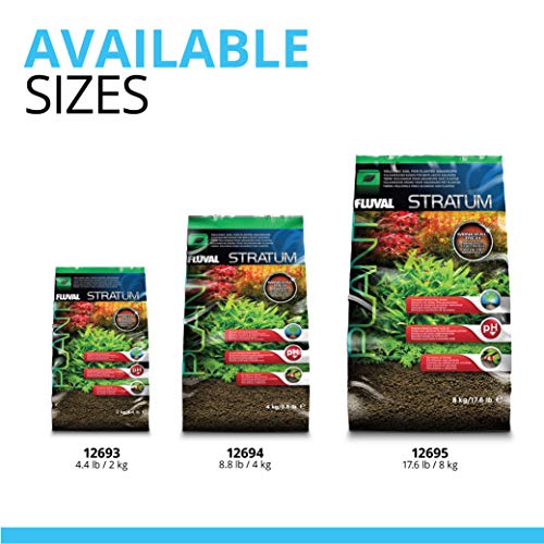 Fluval Plant and Shrimp Stratum, For Fish Tanks, 8.8 lbs.,