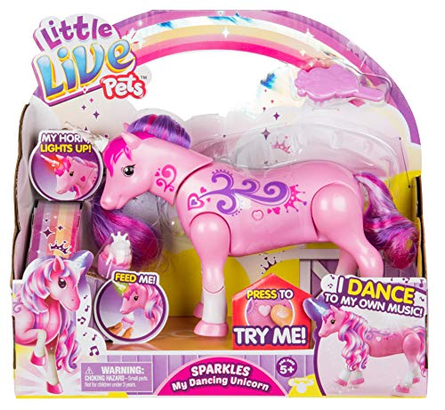 Little Live Pets - Sparkles My Dancing Interactive Unicorn | Dances and Lights to Music - Engaging Fun - Batteries Included | For Ages 5+