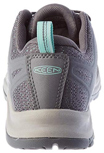 KEEN womens Terradora 2 Waterproof Low Height Hiking Shoe, Steel Grey/Ocean Wave, 6 US