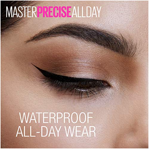 Maybelline Eyestudio Master Precise All Day Waterproof Liquid Eyeliner Makeup, Black, 1 Count