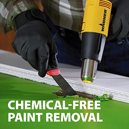 Wagner Spraytech 0503008 HT1000 Heat Gun, 2 Temp Settings 750ᵒF and 1000ᵒF, Great for Soften paint, Caulking, Adhesive, Putty Removal, Shrink Wrap, Bend Plastic Pipes, Loosen Rusted Nuts or Bolts