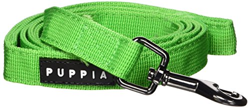 Puppia Two Tone Dog Lead Strong Durable Comfortable Grip Walking Training Leash for Small and Medium Dog, Green, Large
