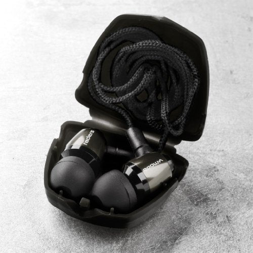V-MODA Faders Tuned Metal Earplugs - Gunmetal Black