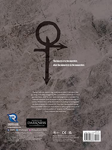 Vampire: The Masquerade 5th Edition Roleplaying Game Anarch Sourcebook