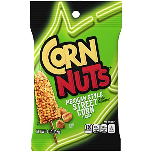 CORN NUTS Mexican Street Corn Crunchy Corn Kernels 4 Ounce Bag (12-Pack)
