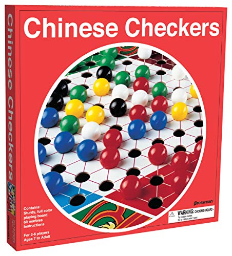 Pressman Chinese Checkers Board Game Redbox Chinese Checkers, 5'