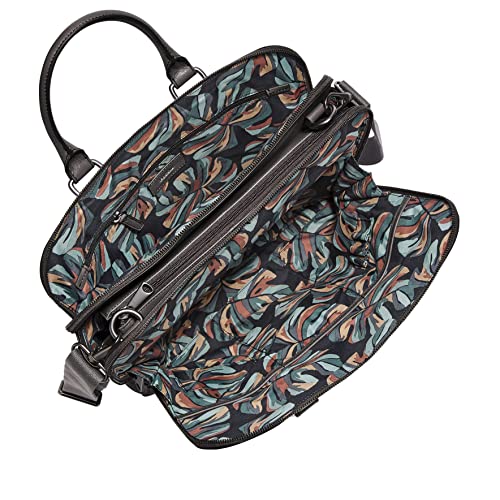 Fossil Men's Dillon Leather Briefcase Messenger Device Pilot Bag, Lead Gray , (Model: MBG9583109)