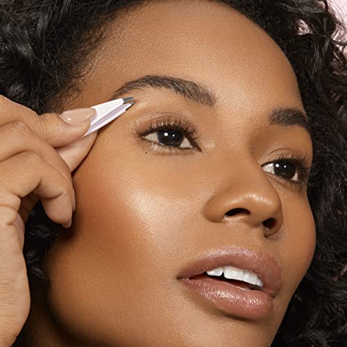 Real Techniques Brow Shaping Set, Spoolie, Brow Brushes, Tweezers, Dual-Ended Eyebrow Tools, For Styling, and Shaping Eyebrows, Get Full, Fluffy Brows, 3 Piece Set