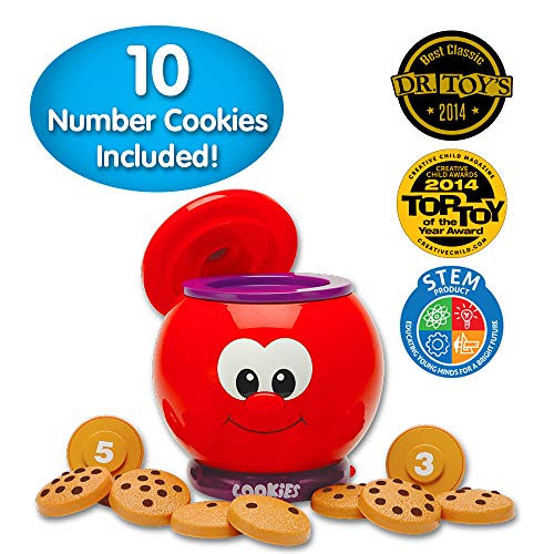 The Learning Journey Learn With Me - Count and Learn Cookie Jar - Counting and Numbers STEM Teaching Toddler Toys and Gifts for Boys and Girls Ages 2 Years and Up - Award Winning Preschool Learning Toys