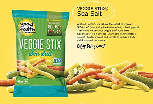 Good Health Crunchy Veggie Stix, Sea Salt (1 oz Bags, 42 Count) ââ‚¬â€œ Gluten Free Snacks, Great for Lunches or Snacking on The Go ââ‚¬â€œ Packed with Vitamins and Nutrients